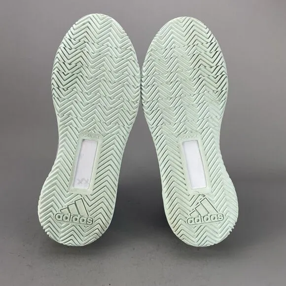 Adidas Stycon Men’s 14 Green Tennis Sneakers Athletic Shoes Laceless Pickleball