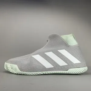 Adidas Stycon Men’s 14 Green Tennis Sneakers Athletic Shoes Laceless Pickleball