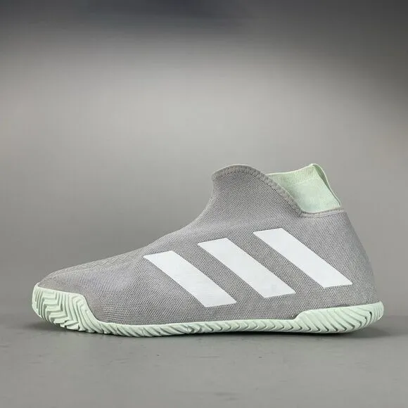 Adidas Stycon Men’s 14 Green Tennis Sneakers Athletic Shoes Laceless Pickleball