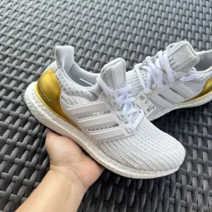 Adidas UltraBoost 4.0 DNA White Gold Women's Athletic Shoes FZ4009 Size 5.5