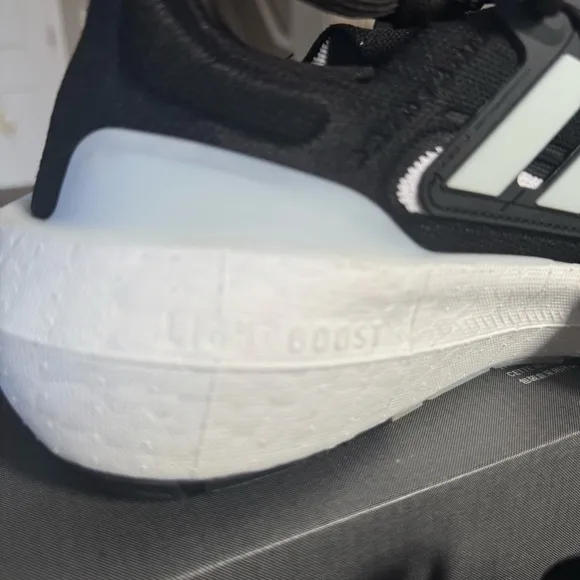 Adidas Ultraboost Light black and white running shoe sneakers