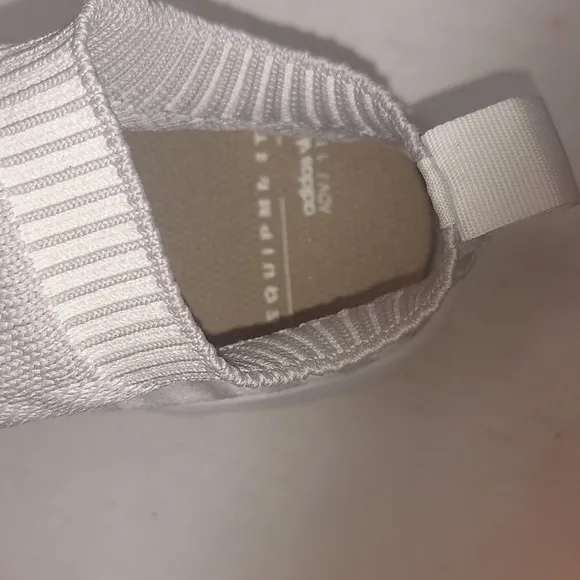 Adidas Woman Gray and White EQT Support Primeknit Sneakers Size 10