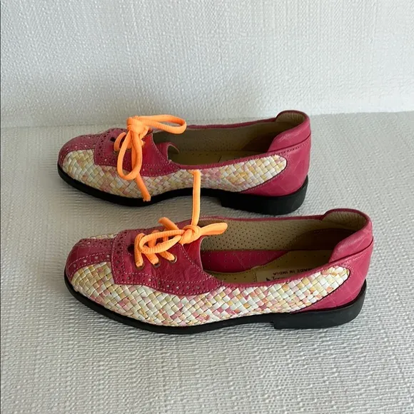Aerogreen. TRANI Hand Woven Ladies Golf Shoe/Ballerina