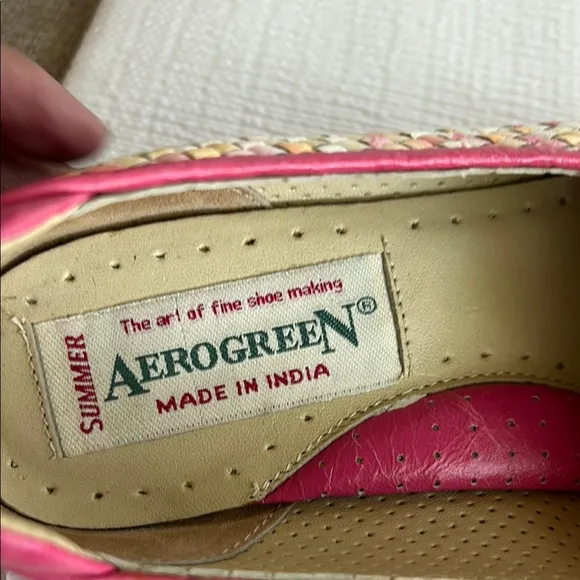 Aerogreen. TRANI Hand Woven Ladies Golf Shoe/Ballerina