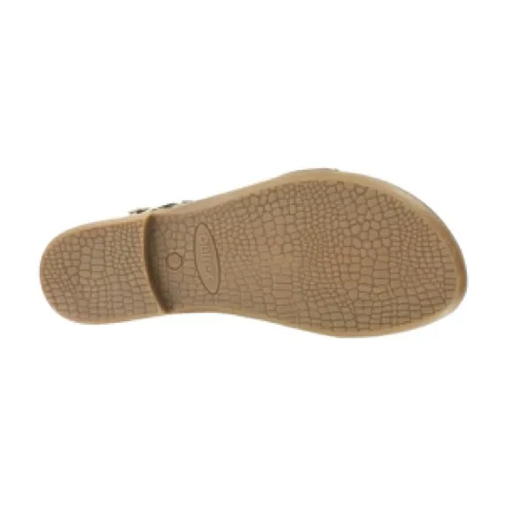 Aetrex Tia Sandal - Leopard Calf-Hair -  8.5 - New w/o Box