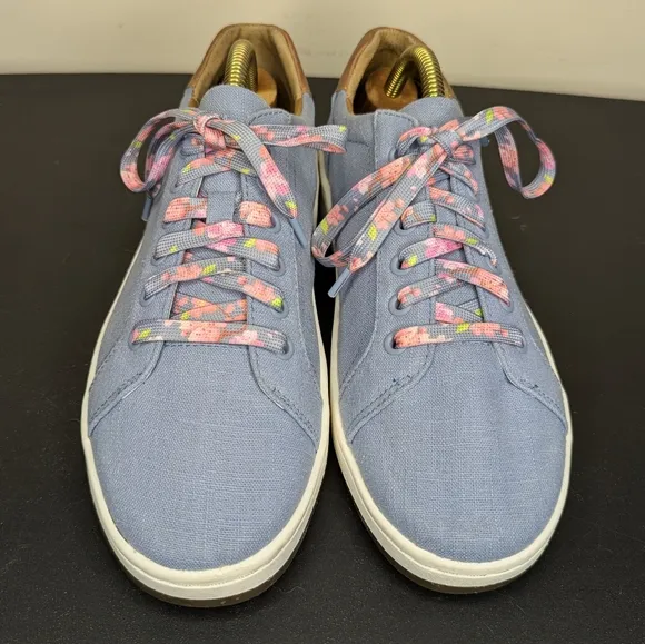 Aetrex Women's Renee Orthopedic Arch Support Floral Lace Up Sneakers Size 8.5