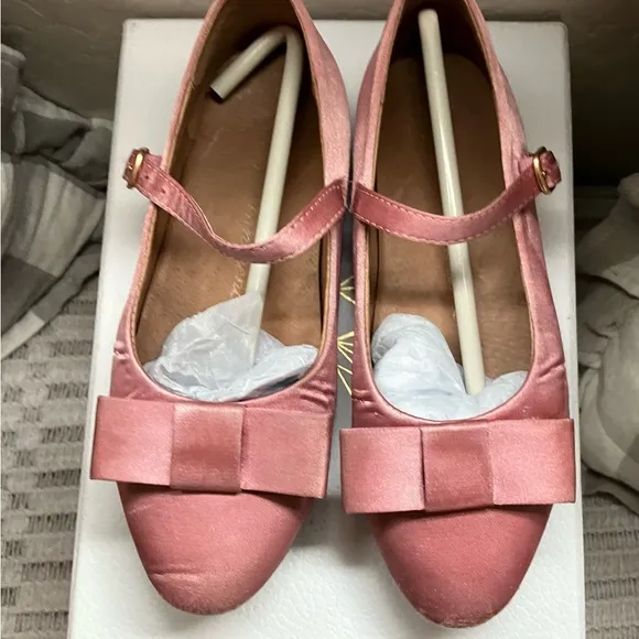 Age of InnocenceEllen bow-detail ballerina shoes$134 sz 13 eur 31 pink