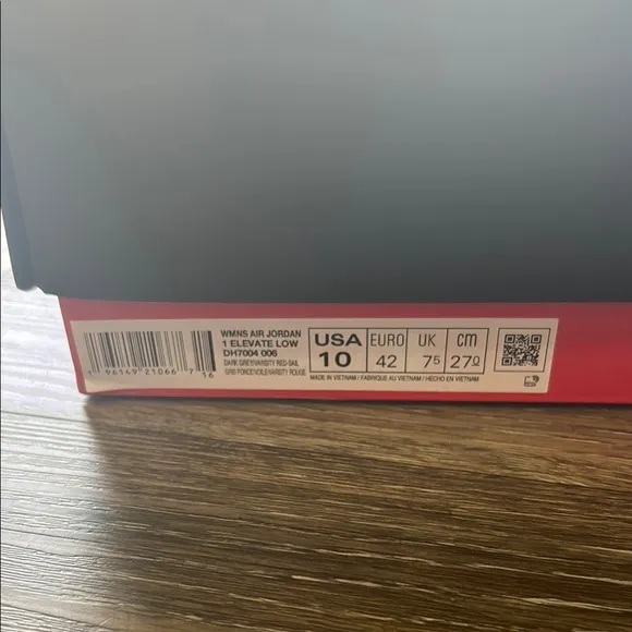 Air Jordan 1 Elevate Low Red and Gray Sneakers
