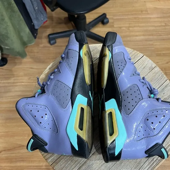 Air Jordan 6 Retro GG Iron Purple Nike 2014 543390-508 GS Youth Size 6.5Y