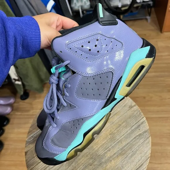 Air Jordan 6 Retro GG Iron Purple Nike 2014 543390-508 GS Youth Size 6.5Y