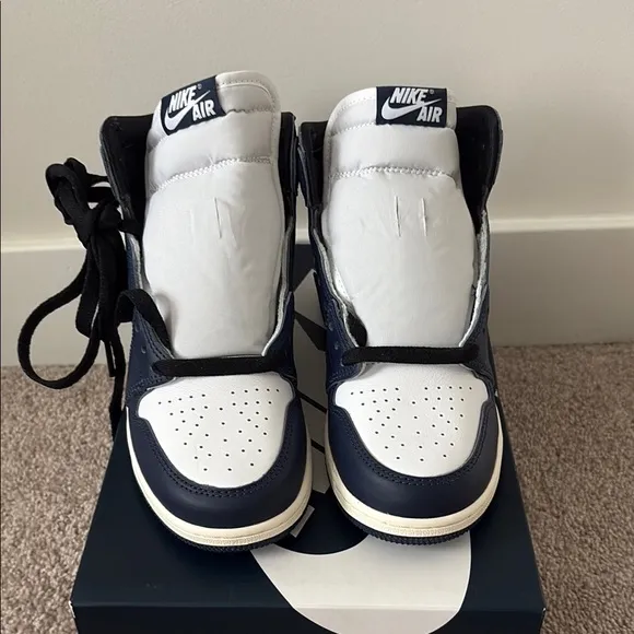 Air Jordan’s 1 Retro High OG GS Nike Kids' Black, Blue and White Air Sneakers