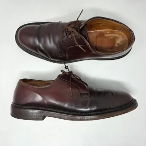 ALDEN 990 PLAIN TOE BLUCHER SHELL CORDOVAN DERBY SHOES SIZE 8.5 B/D VINTAGE