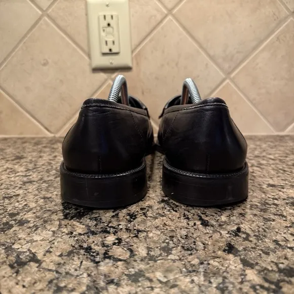 Alden Brooks Brothers Black Leather Wingtip Loafer Kiltie Tassel Men's 12 Italy