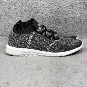 Aldo MX.2A Mens Size 13 Running Shoes Sneakers Black White Knit Comfort