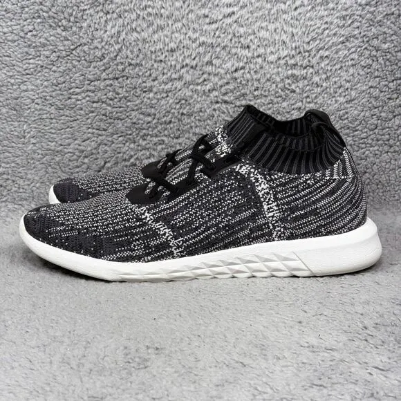 Aldo MX.2A Mens Size 13 Running Shoes Sneakers Black White Knit Comfort