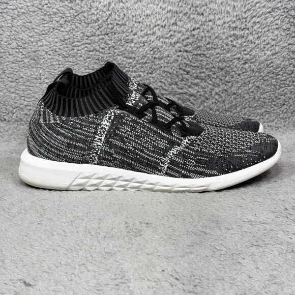 Aldo MX.2A Mens Size 13 Running Shoes Sneakers Black White Knit Comfort
