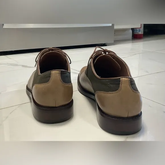 ALDO - RENN - Men's Shoes - CAP TOE OXFORD - TAUPE &amp;OLIVE Leather - Size 11