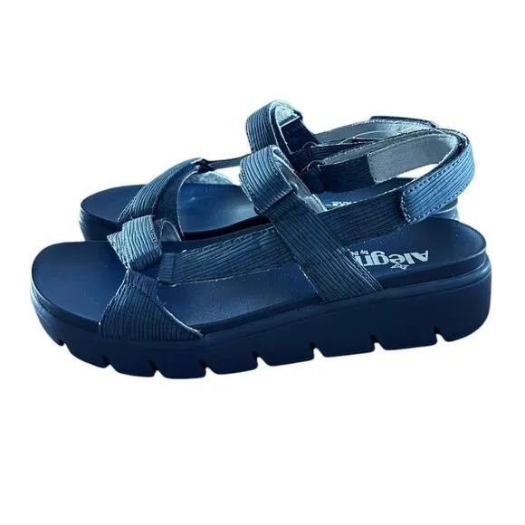 Alegria Henna Sandals in Blue Solid 38 US 8
