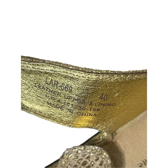 Alegria PG Lite Lara Golden Unity Wedge Sandals Women’s Size 40