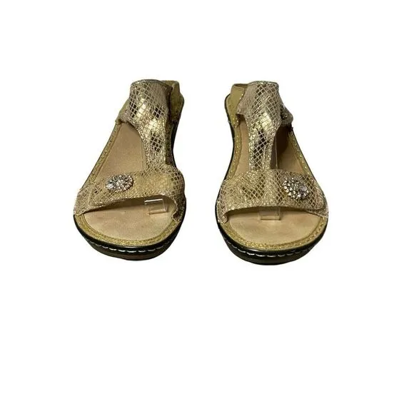 Alegria PG Lite Lara Golden Unity Wedge Sandals Women’s Size 40