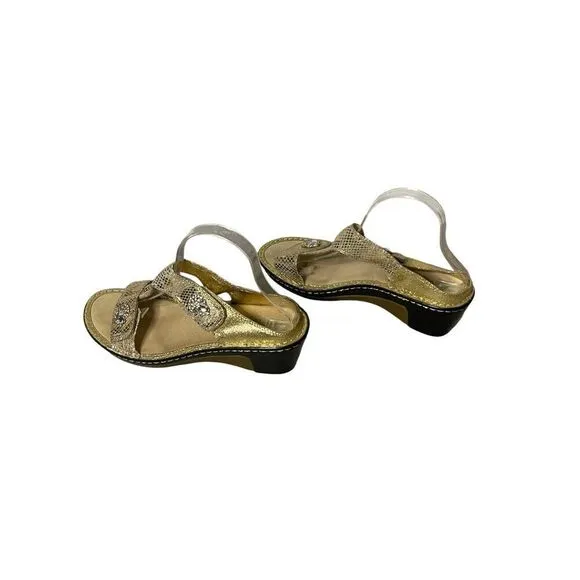 Alegria PG Lite Lara Golden Unity Wedge Sandals Women’s Size 40
