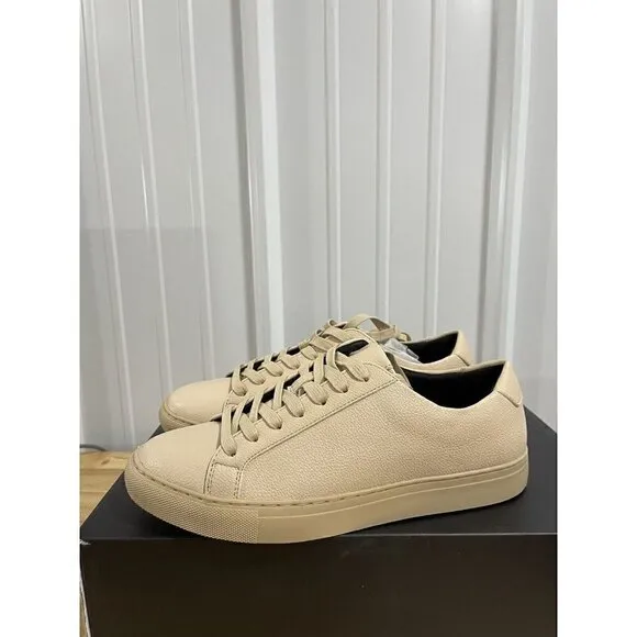 Alfani Men's Grayson Tumbled Sneaker Tan Tan US 7.5