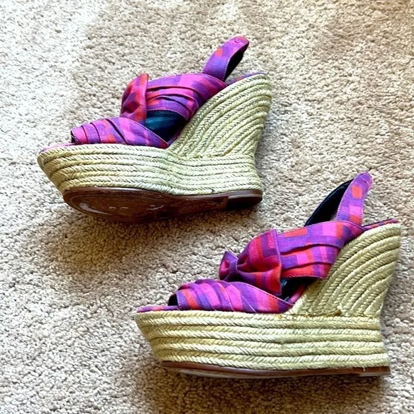 Alice Olivia platform espadrille wedge sandals