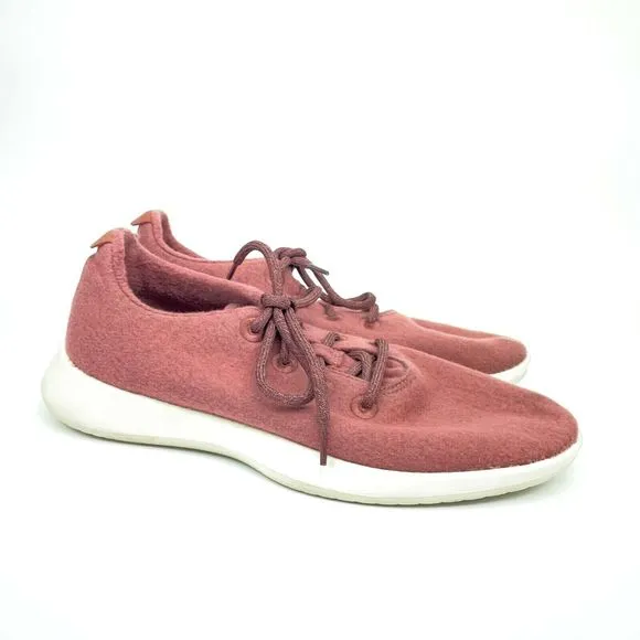 Allbirds Men's Light Red Burgundy Wool Runners Comfort Shoes Size US 11 EU 43