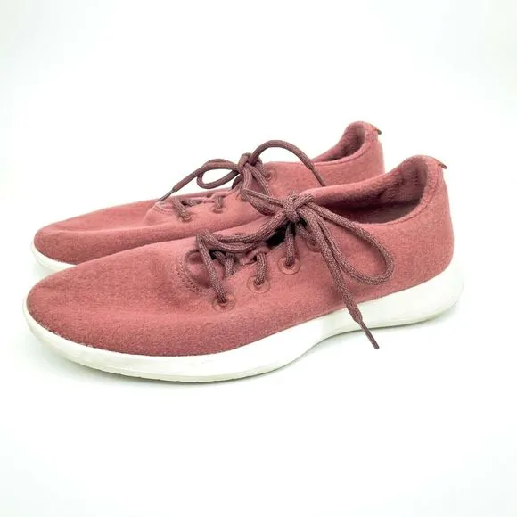 Allbirds Men's Light Red Burgundy Wool Runners Comfort Shoes Size US 11 EU 43