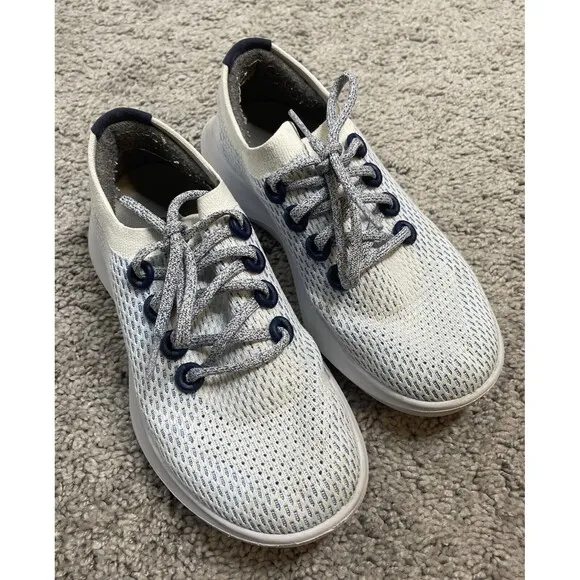 Allbirds Tree Dasher Womens Size 7 Running Shoes Sneakers Blue Gray