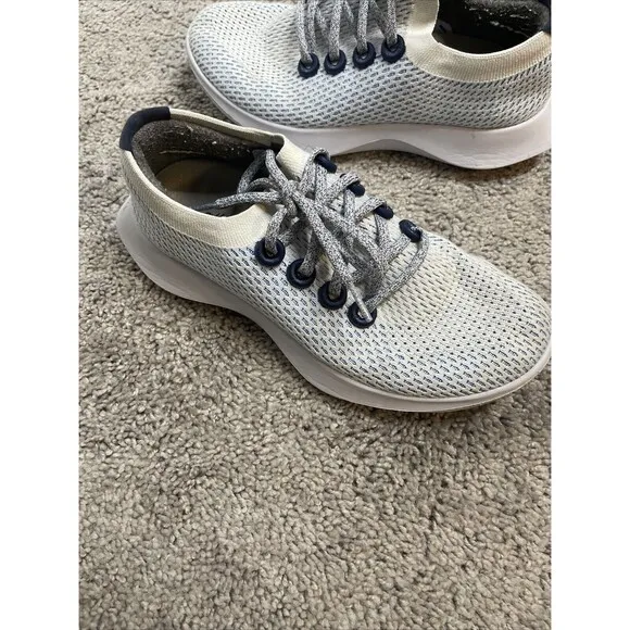 Allbirds Tree Dasher Womens Size 7 Running Shoes Sneakers Blue Gray