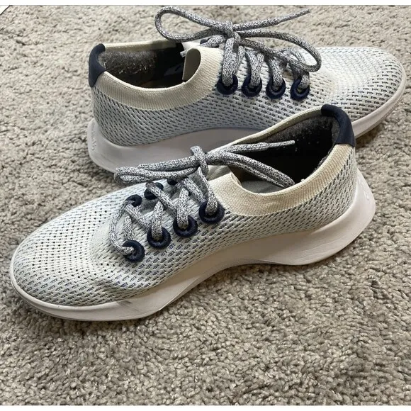 Allbirds Tree Dasher Womens Size 7 Running Shoes Sneakers Blue Gray