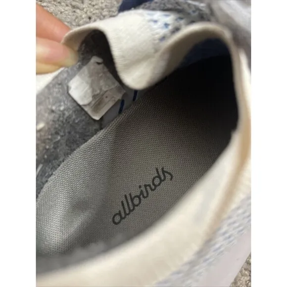 Allbirds Tree Dasher Womens Size 7 Running Shoes Sneakers Blue Gray
