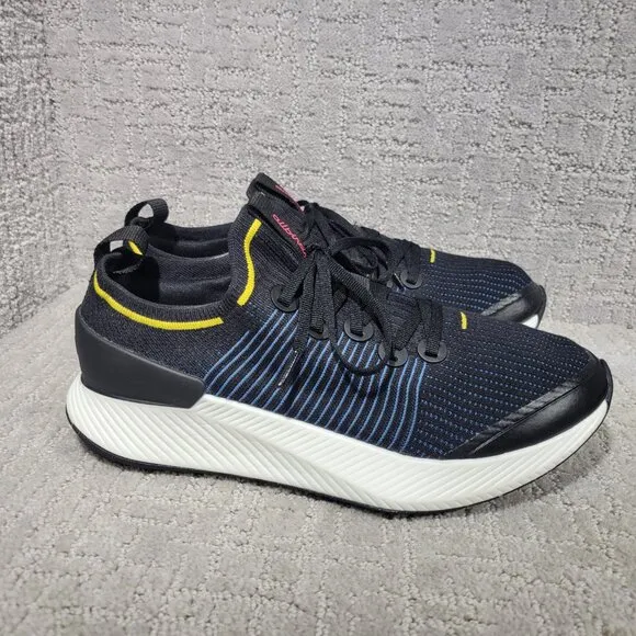 Allbirds Tree Gliders Mens Size US 10 Natural Black/Basin Blue Athletic Sneakers