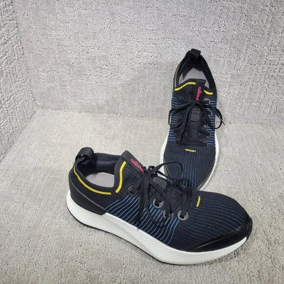 Allbirds Tree Gliders Mens Size US 10 Natural Black/Basin Blue Athletic Sneakers