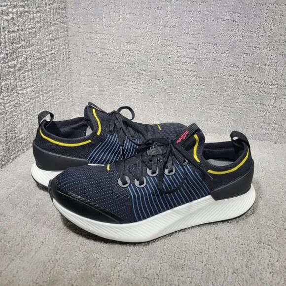 Allbirds Tree Gliders Mens Size US 10 Natural Black/Basin Blue Athletic Sneakers