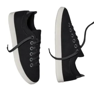 Allbirds - women’s Wool pipers Sneakers black &amp; white sole lace up shoes‎ size 7