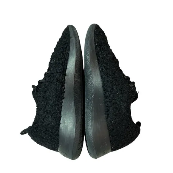 Allbirds Wool Runner Fluffs Sherpa Fur Black Comfort Running Shoes Mens Size 8