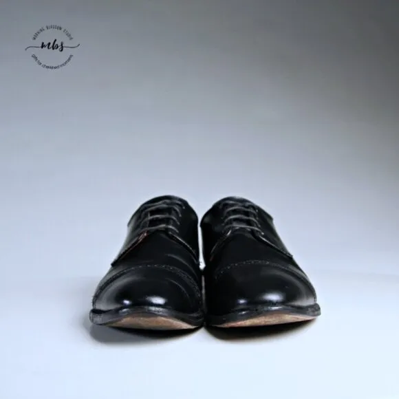 Allen Edmonds Boulevard Leather Cap Toe Derby Dress Shoes 11