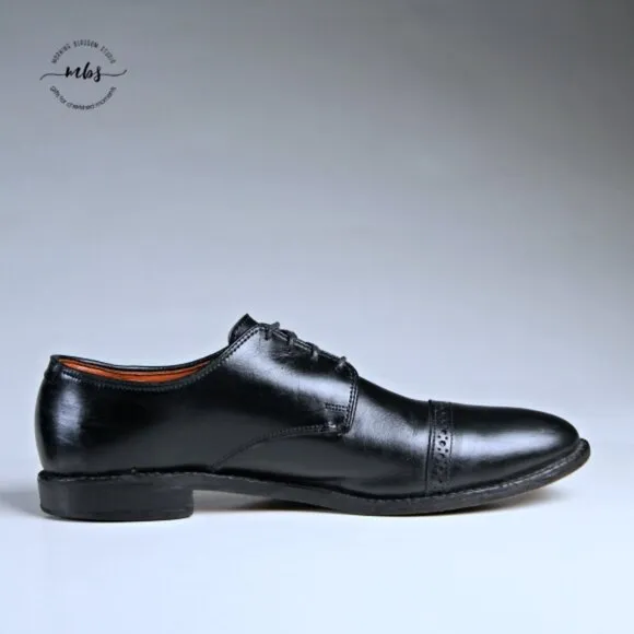 Allen Edmonds Boulevard Leather Cap Toe Derby Dress Shoes 11