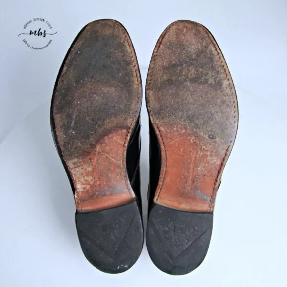 Allen Edmonds Boulevard Leather Cap Toe Derby Dress Shoes 11