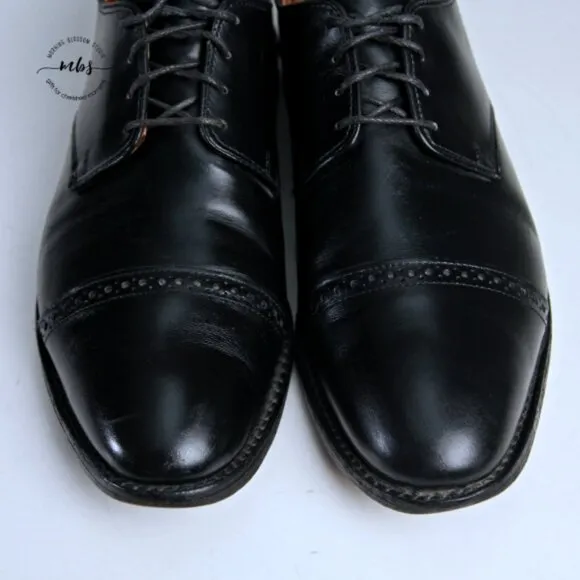 Allen Edmonds Boulevard Leather Cap Toe Derby Dress Shoes 11