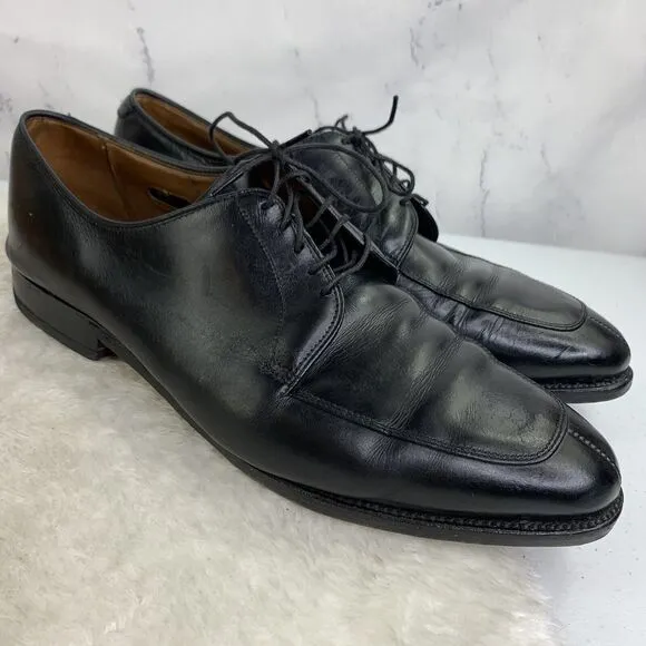 Allen Edmonds Delray Mens Black Leather Split Toe Shoes Sz 11 Made USA