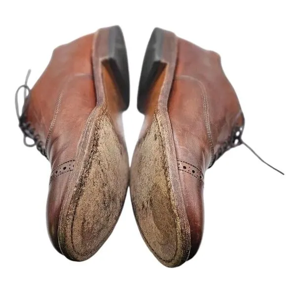 Allen Edmonds Fifth‎ Avenue Coffee Brown Cap Toe Oxford Dress Shoes Men's 9 D