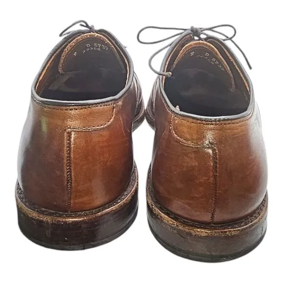 Allen Edmonds Fifth‎ Avenue Coffee Brown Cap Toe Oxford Dress Shoes Men's 9 D