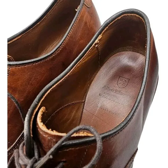 Allen Edmonds Fifth‎ Avenue Coffee Brown Cap Toe Oxford Dress Shoes Men's 9 D