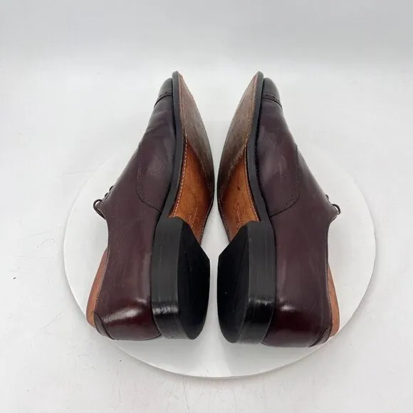 Allen Edmonds Fifth  Avenue Men Size 10C Brown Leather Cap Toe Oxford Shoes