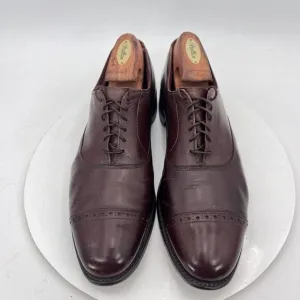 Allen Edmonds Fifth  Avenue Men Size 10C Brown Leather Cap Toe Oxford Shoes
