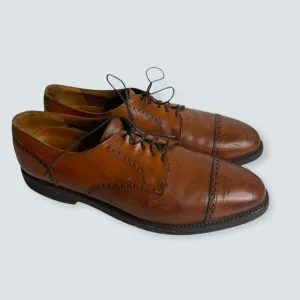 Allen Edmonds Fifth Avenue5737 Men's Sz 14 AA Brown Leather Cap Toe Oxford Shoes