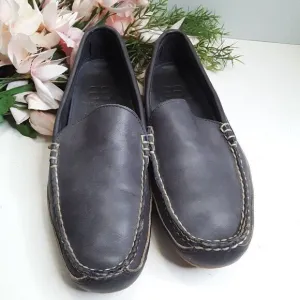 Allen Edmonds Interstate Men's size 9D Grey Leather Loafer Shoes